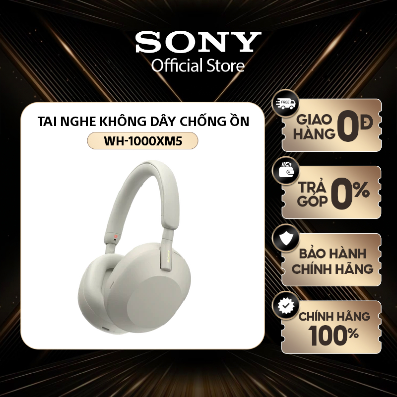 Tai Nghe Không Dây Chụp Tai Chống Ồn Sony WH-1000XM5 - Model 2022