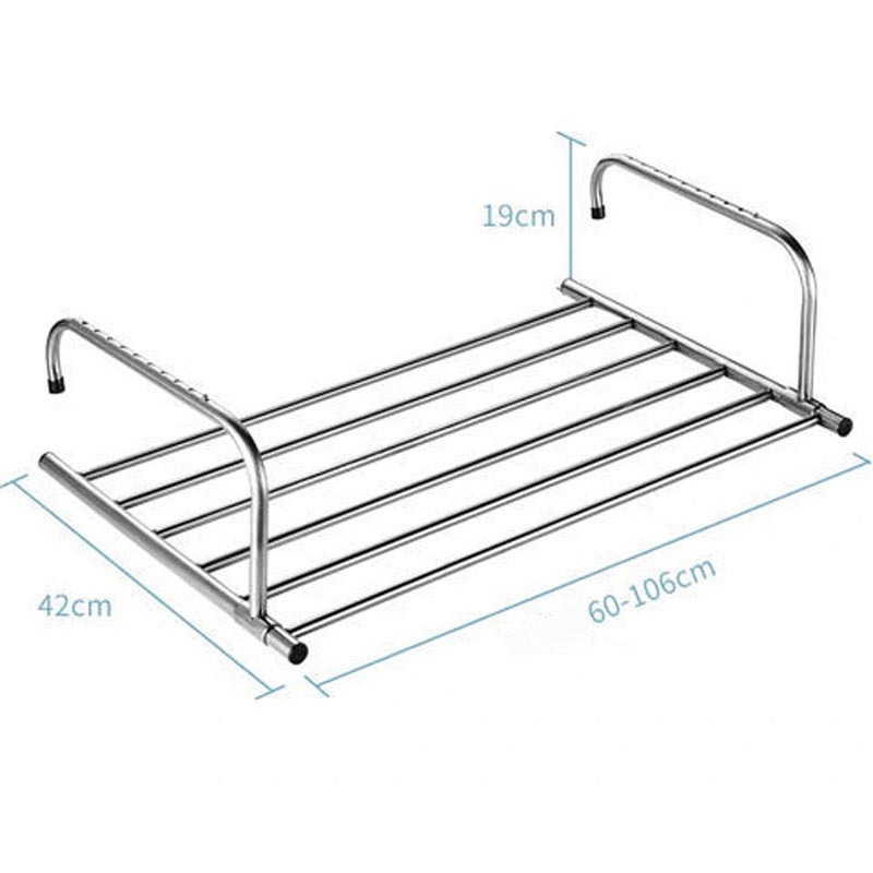 Giá phơi đồ ban công inox siêu bền