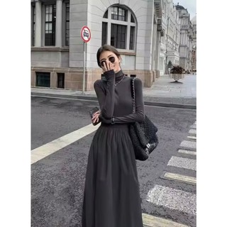 Maxi dáng xoè cổ lọ váy hottrend váy body sang chảnh Annastore cập nhật xu hướng