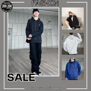 Áo Khoác Nỉ Bông Thêu MOOS Form Rộng Xẻ Tà Ulzzang (Ánh Thật)