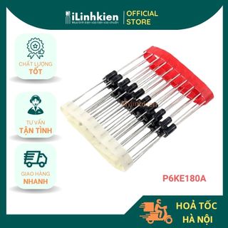 P6ke180a diode tvs 180v 600w do-15 1 chiều