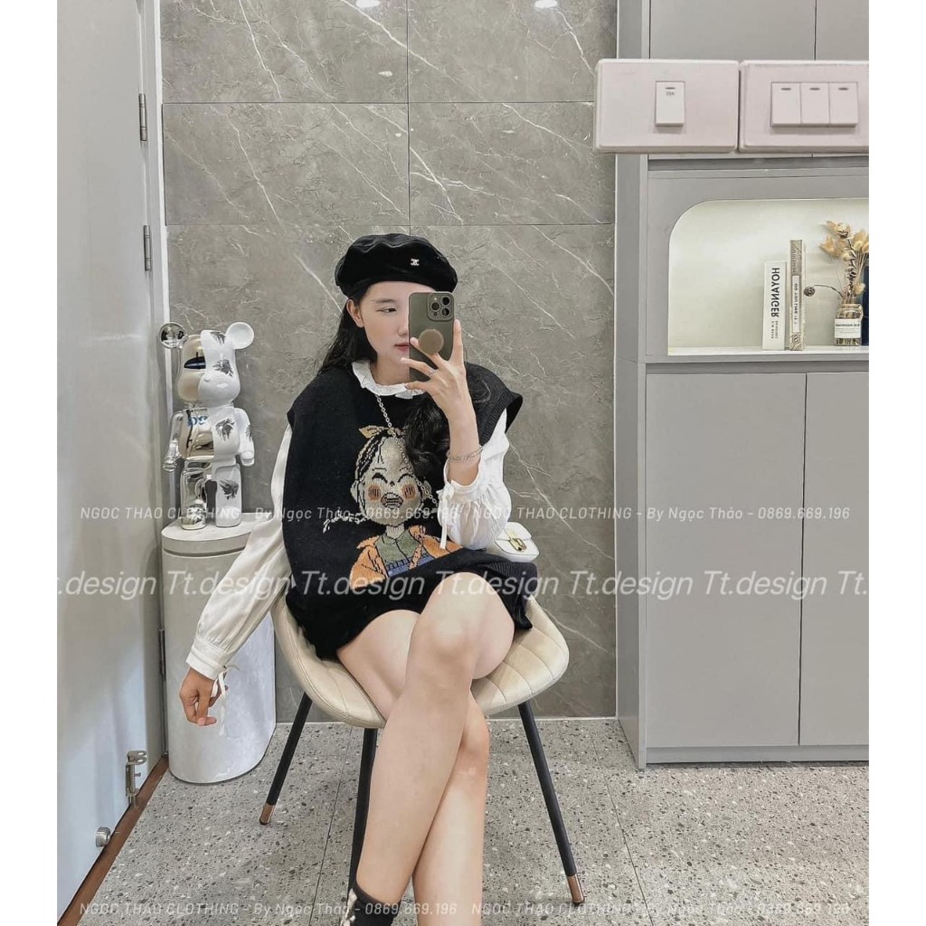 Áo Len Gile Cô Gái, Len Co Giãn