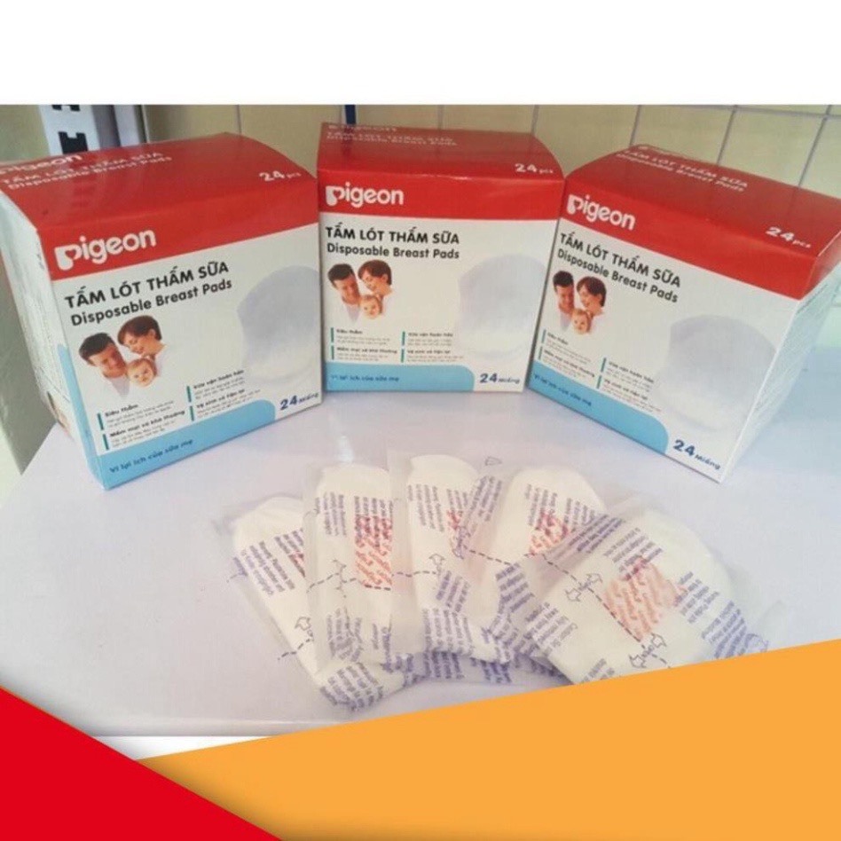 Miếng lót thấm sữa Pigeon hộp 24 miếng tiện lợi, thoải mái cho mẹ khi ra ngoài , banbuondososinh1