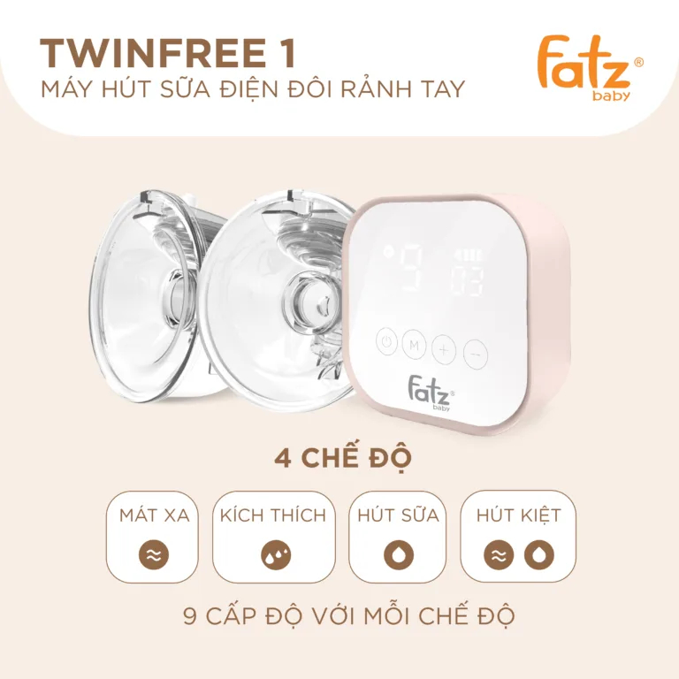 Máy hút sữa điện đôi rảnh tay Fatz baby – TWINFREE 1 – FB1301TG