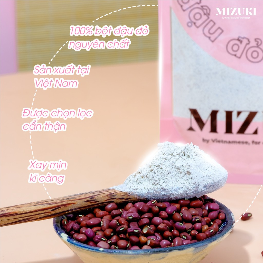 Bột Đậu Đỏ Nguyên Chất 100% Mizuki
