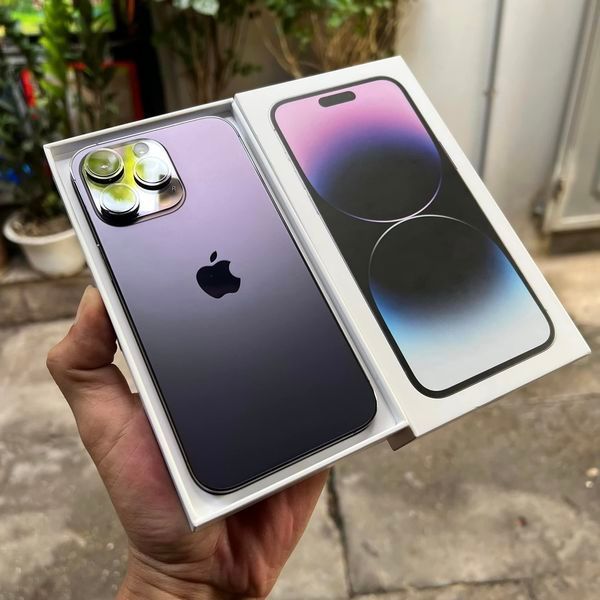 Điện thoại  iph 14 prm 128gb - new 99% - tím đẹp - bảo hành 12 tháng  LLA