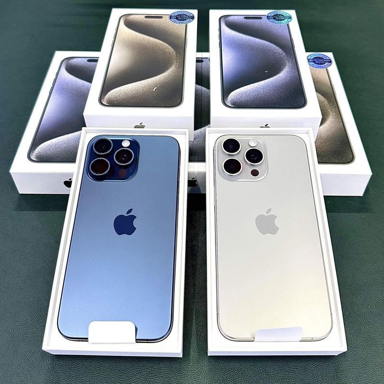 Điện thoại 15 Pro|max 256Gb Vn/a xanh titan new - Bh 1 đổi 1  LLA