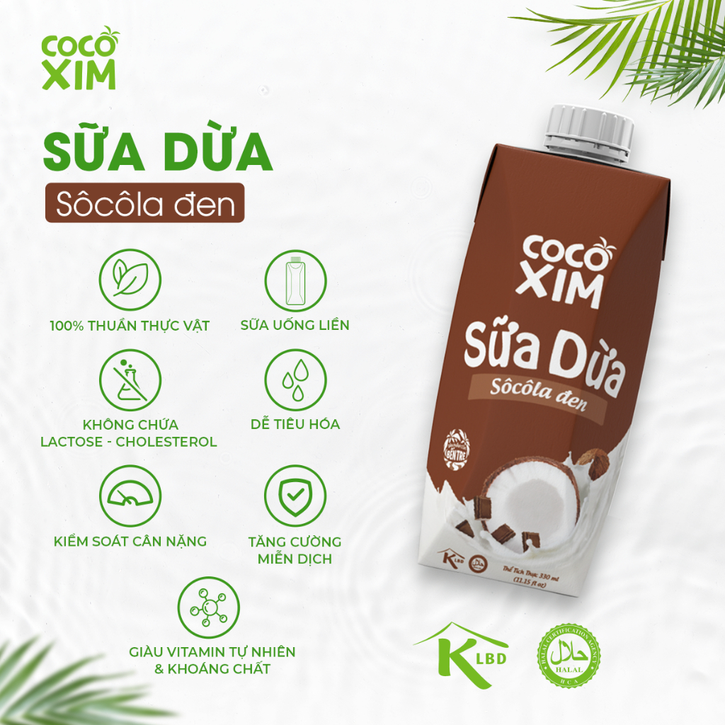 Sữa dừa Cocoxim Chocolate 330ml/ 1 Hộp