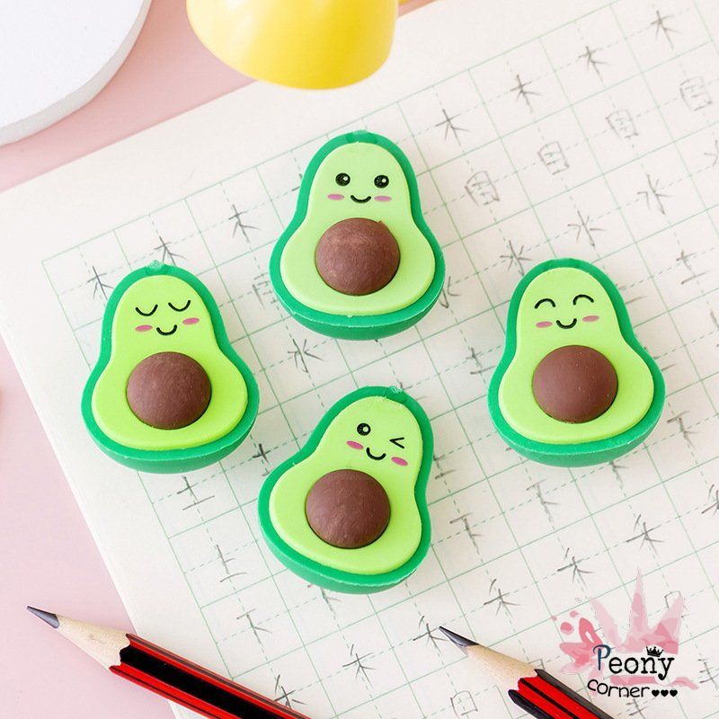 Set 2 Gôm Tẩy Gấu Teddy Pony Cún Tiên Cá Voi Kem Cà Rốt Dụng Cụ Học Tập Sinh Viên Văn Phòng
