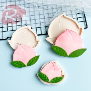[SIÊU RẺ❤️] – Khuôn Silicon - Qủa đào - Trang trí bánh sinh nhật bánh kem