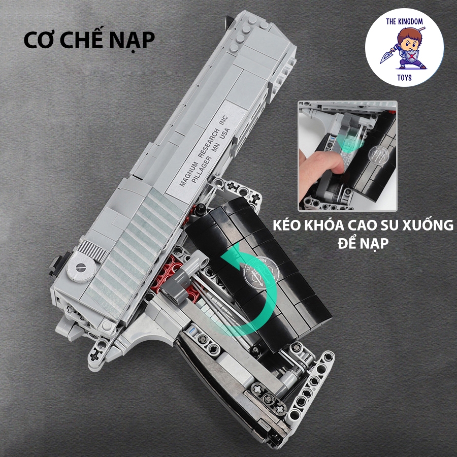 Đồ Chơi Lắp Ráp PUBG Lục DE Desert Eagle Trong Game CSGO Cảnh Sát Quân Đội Đồ Chơi Cho Bé