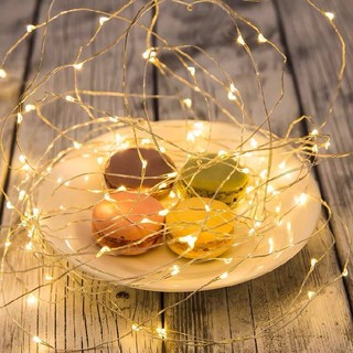 Dây đèn led đom đóm trang tri bó hoa, trang trí phòng ngủ