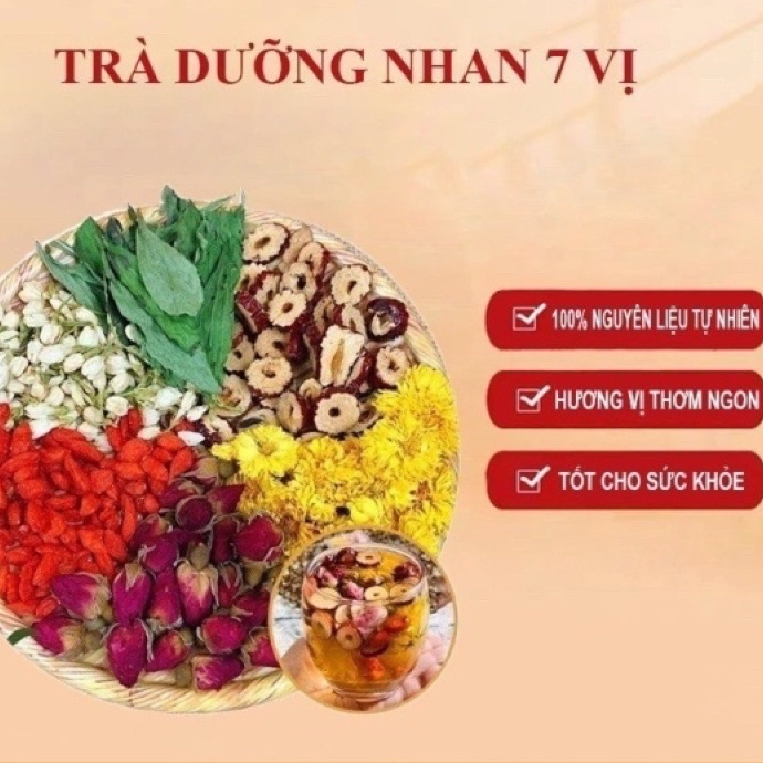 [QUÀ TẶNG KHÔNG BÁN - LẤY KẸOGIÚP SHOP NHÉ] Trà Dưỡng Nhan Hena 450g Thiên Nhiên, Giảm Cân, Giữ Dáng, Đẹp Da