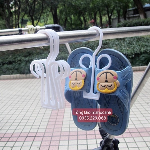 Móc Treo Dép, Tông Màu Trắng, Phụ Kiện Cho Shop