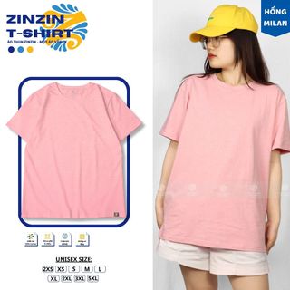ÁO THUN TRƠN HỒNG MILAN, VẢI 100% COTTON 4 CHIỀU CAO CẤP, MỀM MỊN, THOÁNG MÁT, THẤM HÚT MỒ HÔI