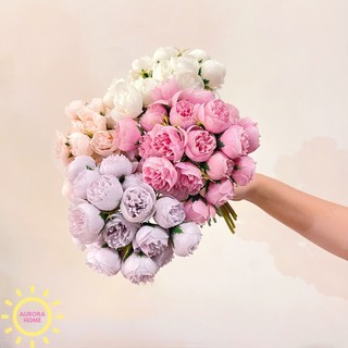 Bụi hoa hồng trà giả - Hoa giả decor nghệ thuật | Aurora Home