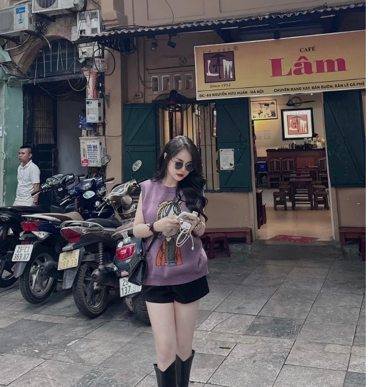 Áo Len Gile Cô Gái, Len Co Giãn