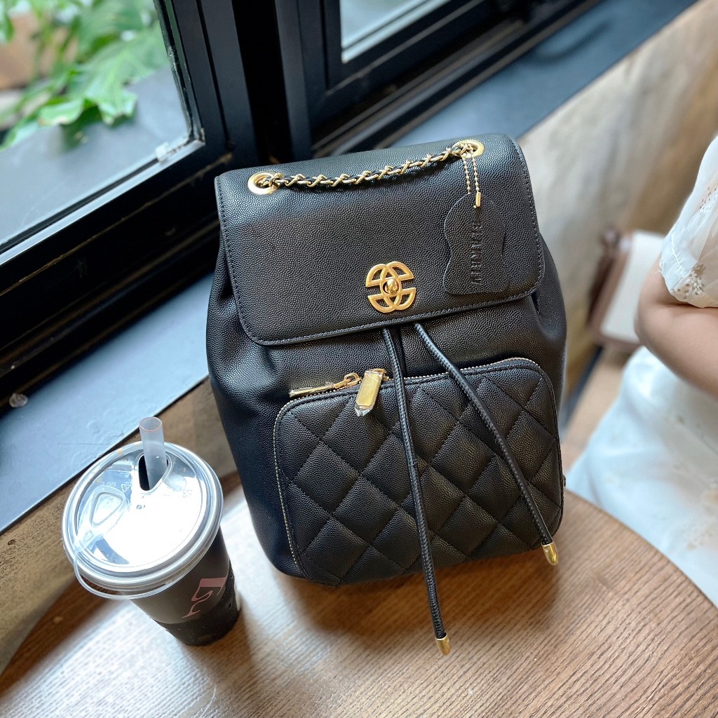 Balo Blakriv Faye trần trám đen rộng rãi sành điệu