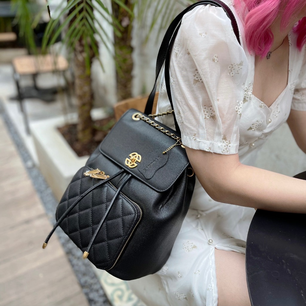 Balo Blakriv Faye trần trám đen rộng rãi sành điệu