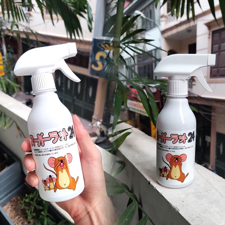 Thuốc Đuổi Chuột, Chai Xịt Chuột SAMURAI-CARE 350ml Nhật Bản Thiên Nhiên Đuổi Chuột Hiệu Quả An Toàn Kèm Vòi Xịt
