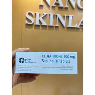 Viên ngậm trắng da Glutathione 100mg từ Italya