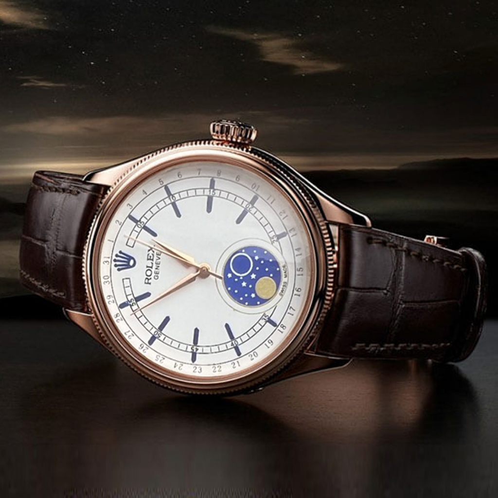 Đồng Hồ Rolex Nữ - Đồng Hồ Rolex Japan Watch Dây Da Mềm Chống Nước Tốt Bảo Hành 12 Tháng Size 37mm