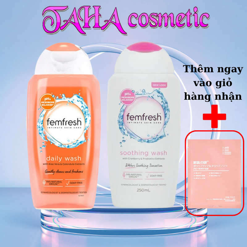 Dung Dịch Vệ Sinh Phụ Nữ Femfresh Daily Intimate Wash 250ml Anh Quốc Giúp Sạch Thơm Suốt Ngày Dài.