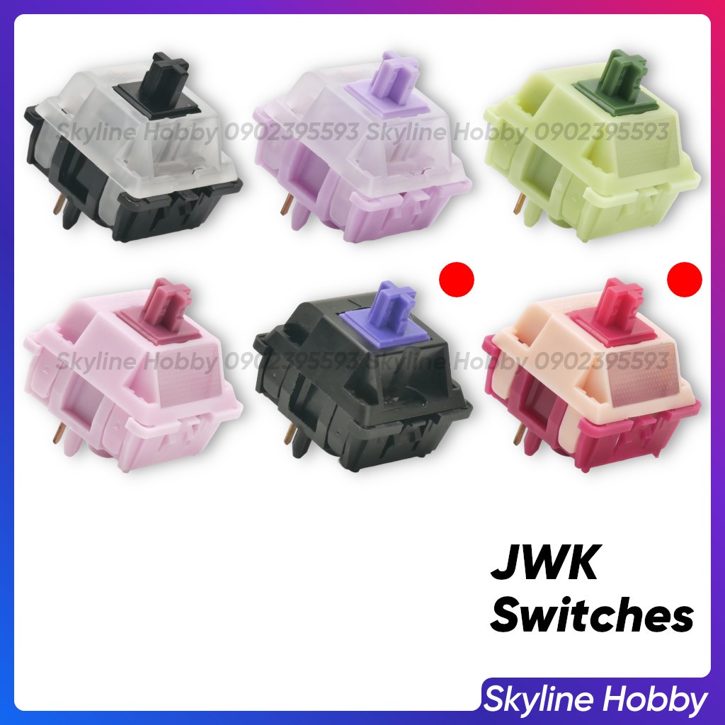 Switch bàn phím cơ cao cấp JWK (JWICK) - 43Studio OpBlack, Popu, Chosfox Hanami Dango, Vertex V1, CHAOSERA Cupid Switch