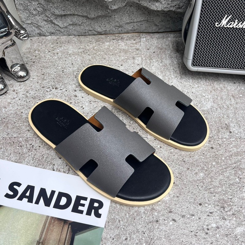 Dép Hm Nam Hàng Cao Cấp Dép Quai Ngang Hm Da Sịn Đế Gỗ Chống Trơn Trợt Hàng HOT