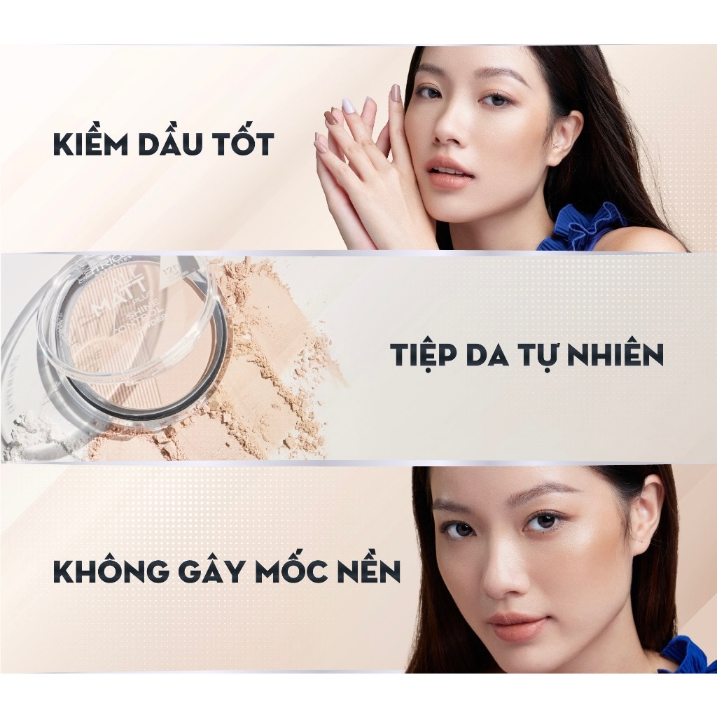Phấn phủ Catrice All Matt Plus Shine Control Powder 10g