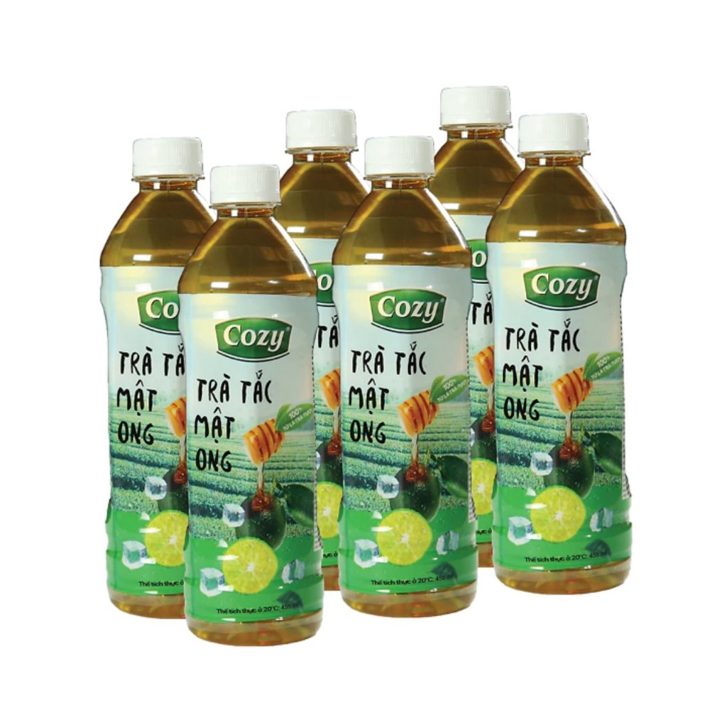 Lốc 6 chai Trà Tắc Mật Ong Cozy 455ml