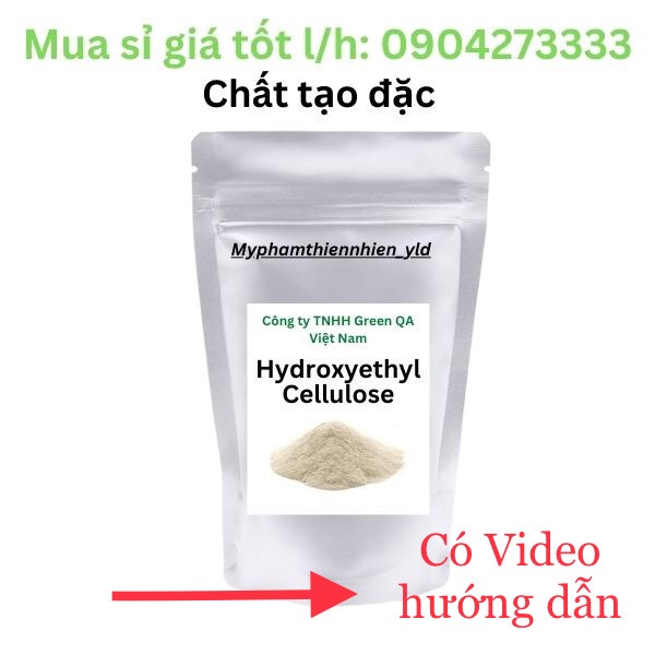500g Chắt tạo đặc HEC, chất tạo đặc mỹ phẩm, tạo gel, Hydroxyethyl Cellulose