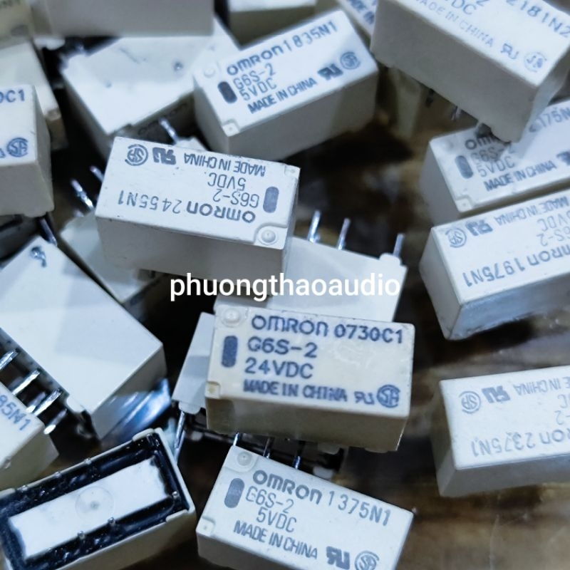 Rơle omron 5V 12V 24V hàng đã qua sử dụng, omron G6S-2