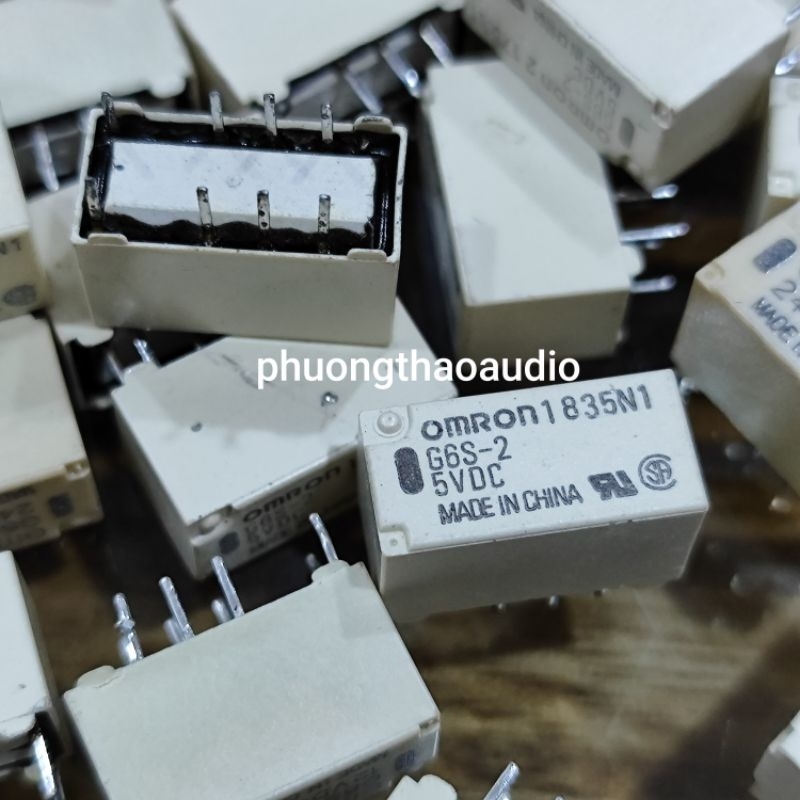 Rơle omron 5V 12V 24V hàng đã qua sử dụng, omron G6S-2
