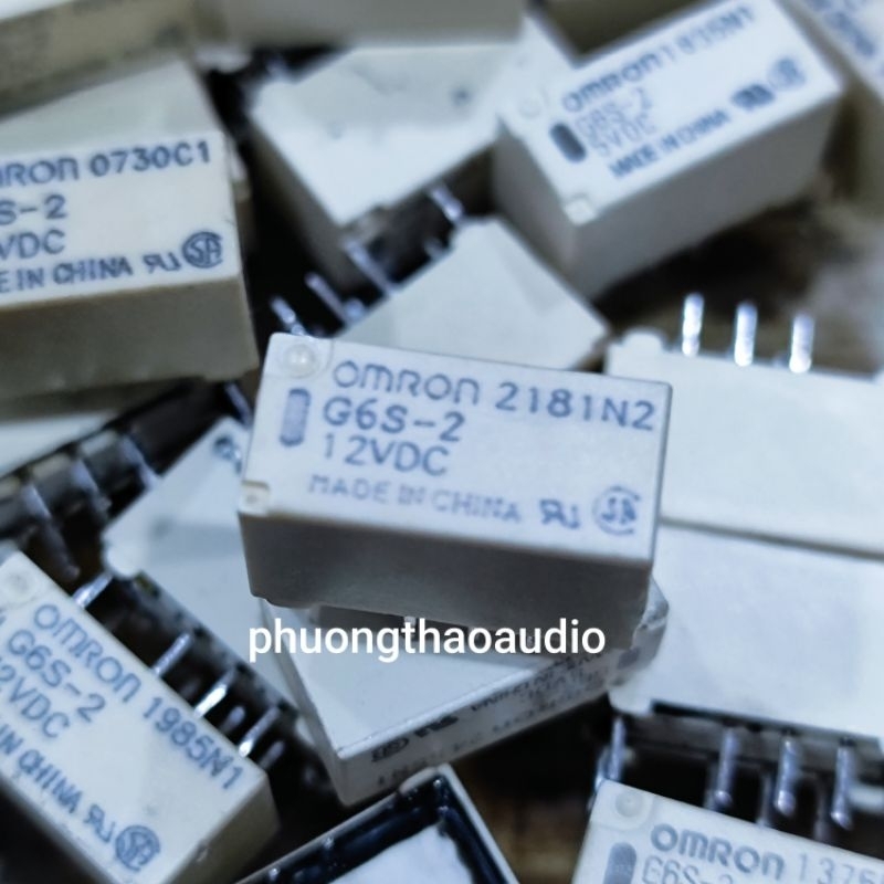 Rơle omron 5V 12V 24V hàng đã qua sử dụng, omron G6S-2