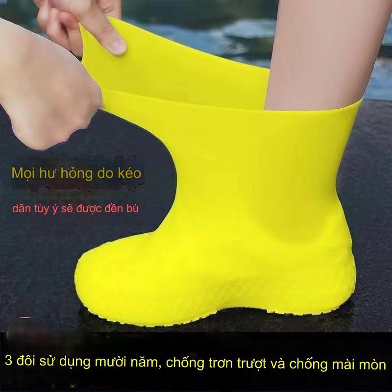 Vỏ giày chống nước/vỏ giày đi mưa chống trượt bằng gel silica/dày/chống mài mòn/vỏ giày chống nước ngoài trời