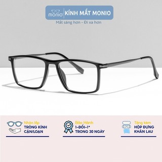 Gọng kính cận thời trang nam nữ MONIO dáng vuông unisex chất liệu nhựa dẻo 95352