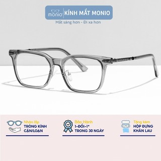Gọng kính cận chữ nhật nam nữ MONIO chất liệu nhựa dẻo phụ kiện thời trang M21009