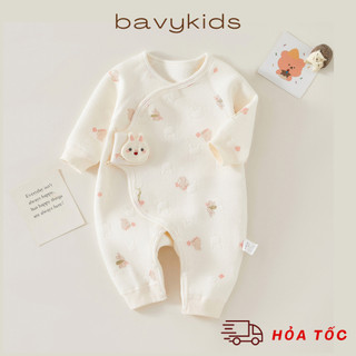 Body trần bông cho bé sơ sinh size từ 3-7kg chất vải mềm ấm BDTBN02