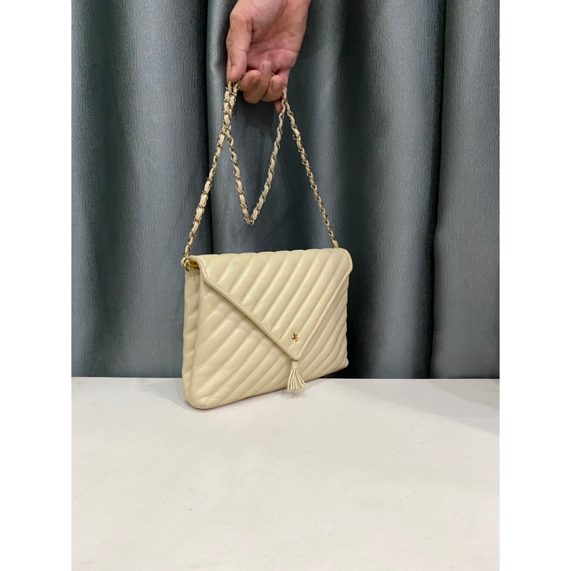 Túi si hiệu JANE SILTON của Nhật Bản form lá thư da thật