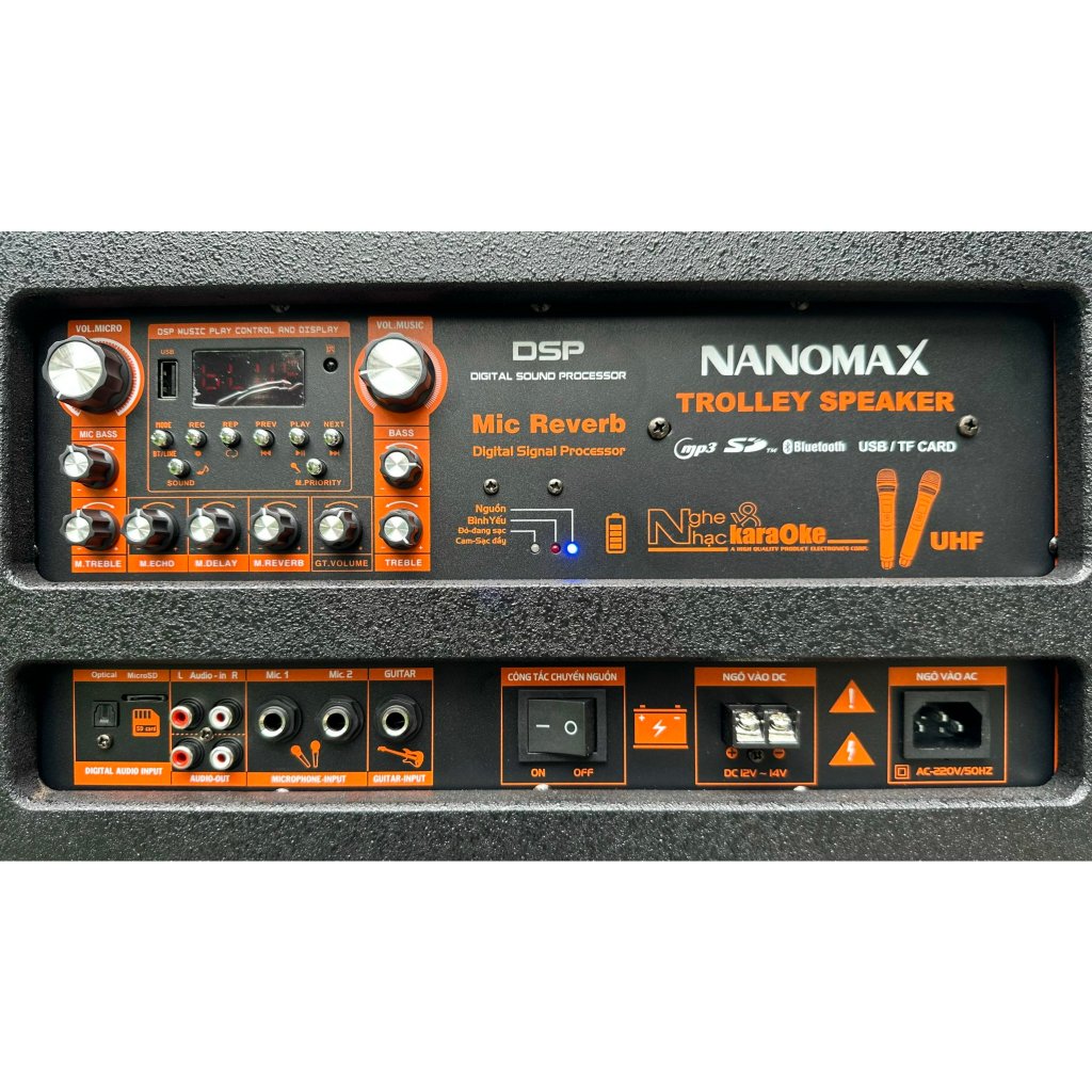 Loa Kéo Bình & Điện Nanomax Pro-218 Bass Đôi 50cm 3000Watt