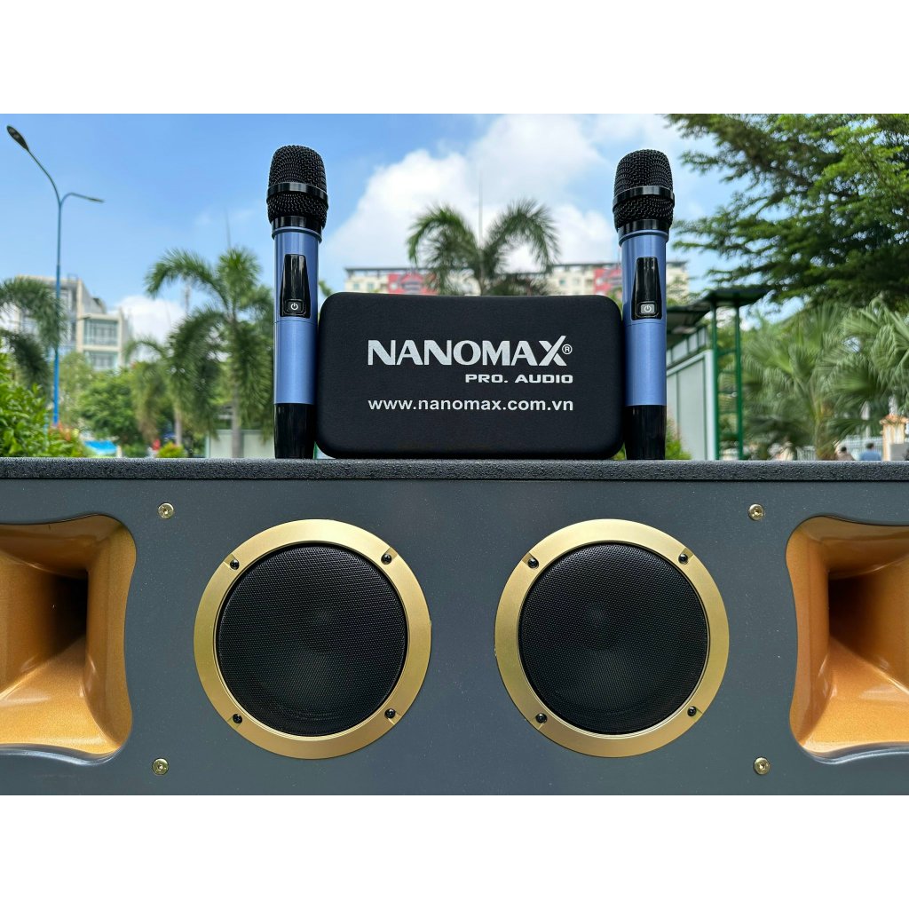 Loa Kéo Bình & Điện Nanomax Pro-218 Bass Đôi 50cm 3000Watt