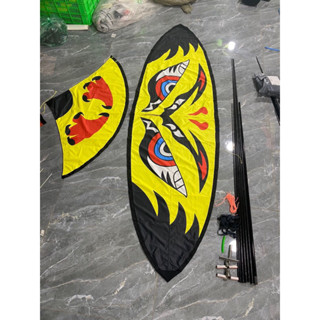 combo đầy đủ tự làm diều 2m2 áo in nhiệt(lưu ý: diều chưa làm sẵn, anh em phải tự làm)