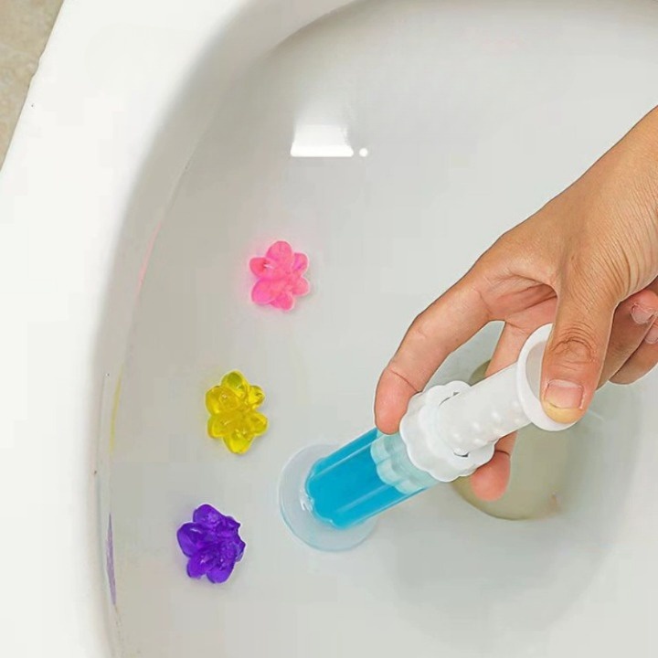 Gel Khử Mùi Bồn Cầu Hình Hoa Với 5 Mùi Dịu Nhẹ, Vừa Làm Sạch Vừa Diệt Khuẩn Hình Bông Hoa SP002321