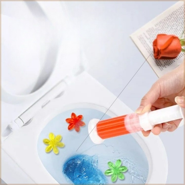 Gel Khử Mùi Bồn Cầu Hình Hoa Với 5 Mùi Dịu Nhẹ, Vừa Làm Sạch Vừa Diệt Khuẩn Hình Bông Hoa SP002321