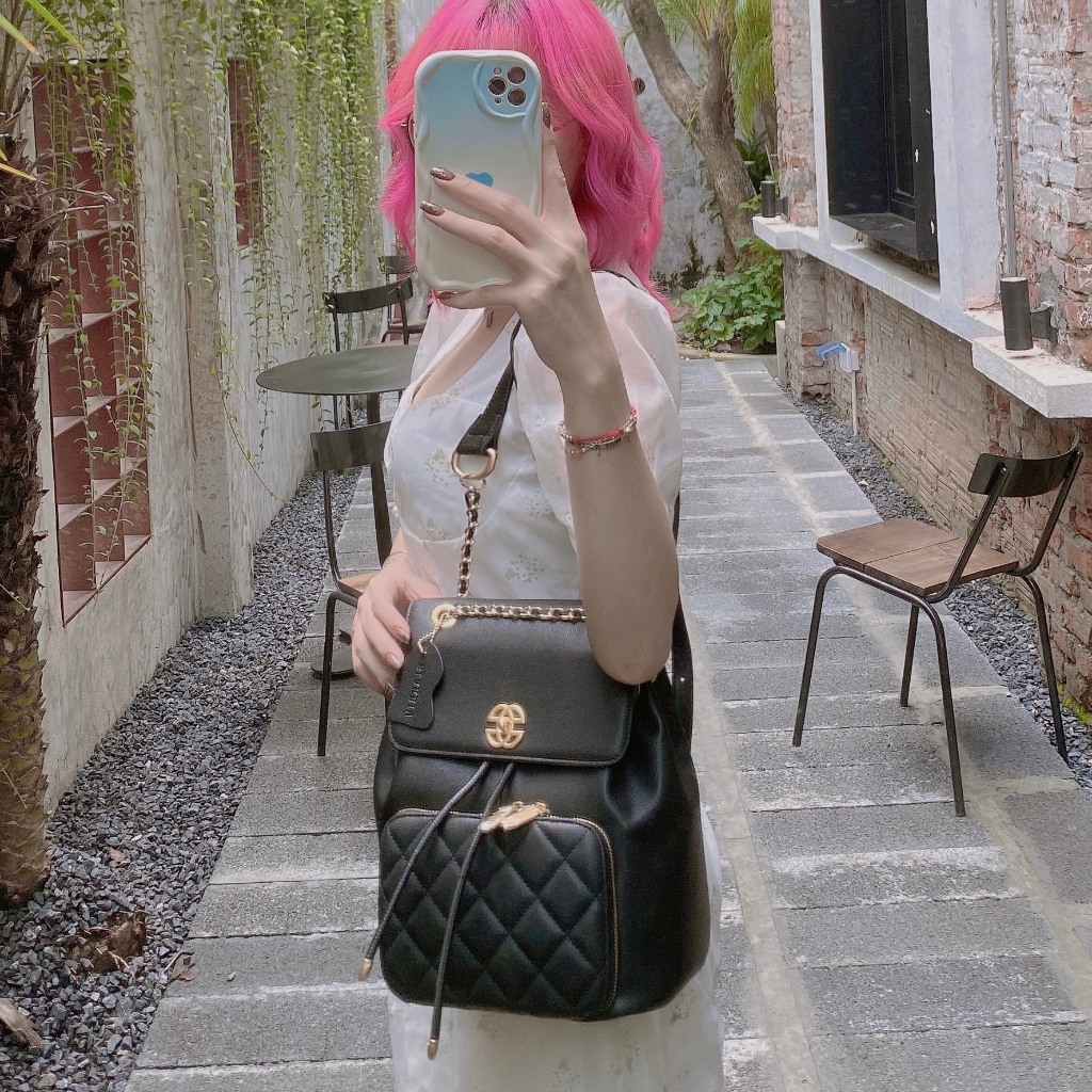 Balo Blakriv Faye trần trám đen rộng rãi sành điệu