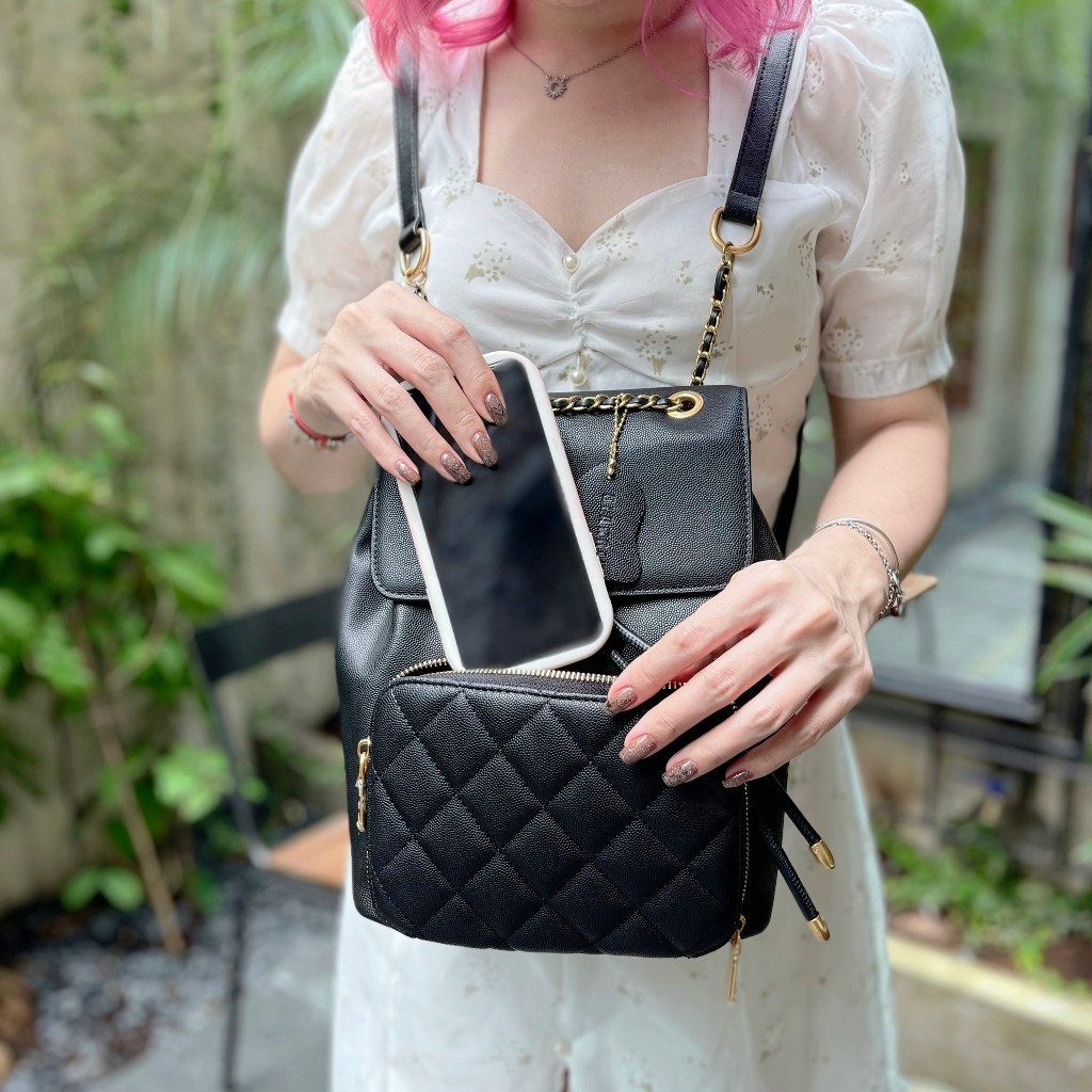 Balo Blakriv Faye trần trám đen rộng rãi sành điệu