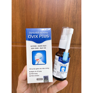 Dung dịch xịt họng OVIX PLUS 20ml dành cho trẻ từ 3 tuổi trở lên và người lớn