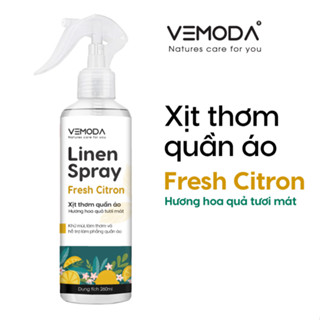 Xịt thơm quần áo VEMODA cao cấp giúp khử mùi ẩm mốc