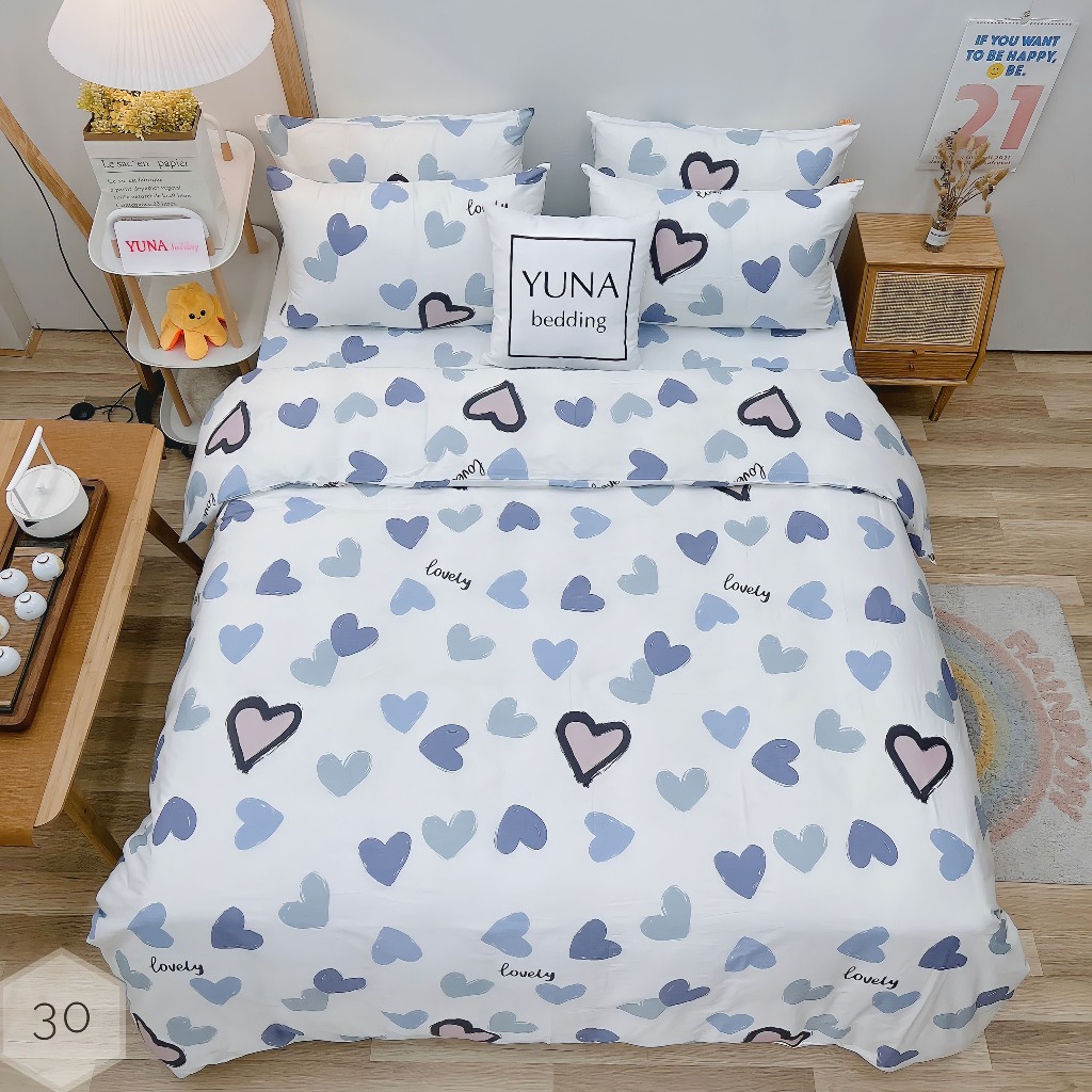 1.Bộ Chăn Ga Gối Cotton